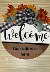 Front Door Welcome Sign