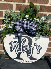 Front Door Welcome Sign