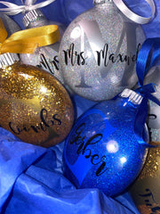 Custom Glitter Ornament