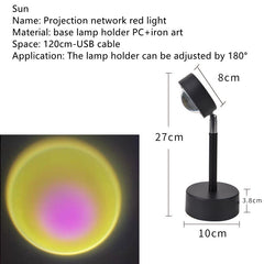 The Sun Never Sets Projection Sunset Atmosphere Light