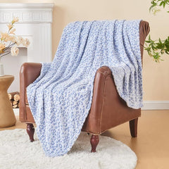 Krifey Flannel Fleece 3D Throw Blanket For Couch, Super Soft Cozy Blankets For Women, All Season Use