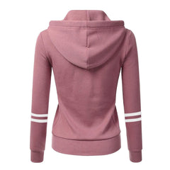 Women Autumn Long Sleeve Hoodies Cardigan Ladies Zip-up Hooded Sweatshirts Jacket Casual Slim Fashion Ladies Hoodies Femme