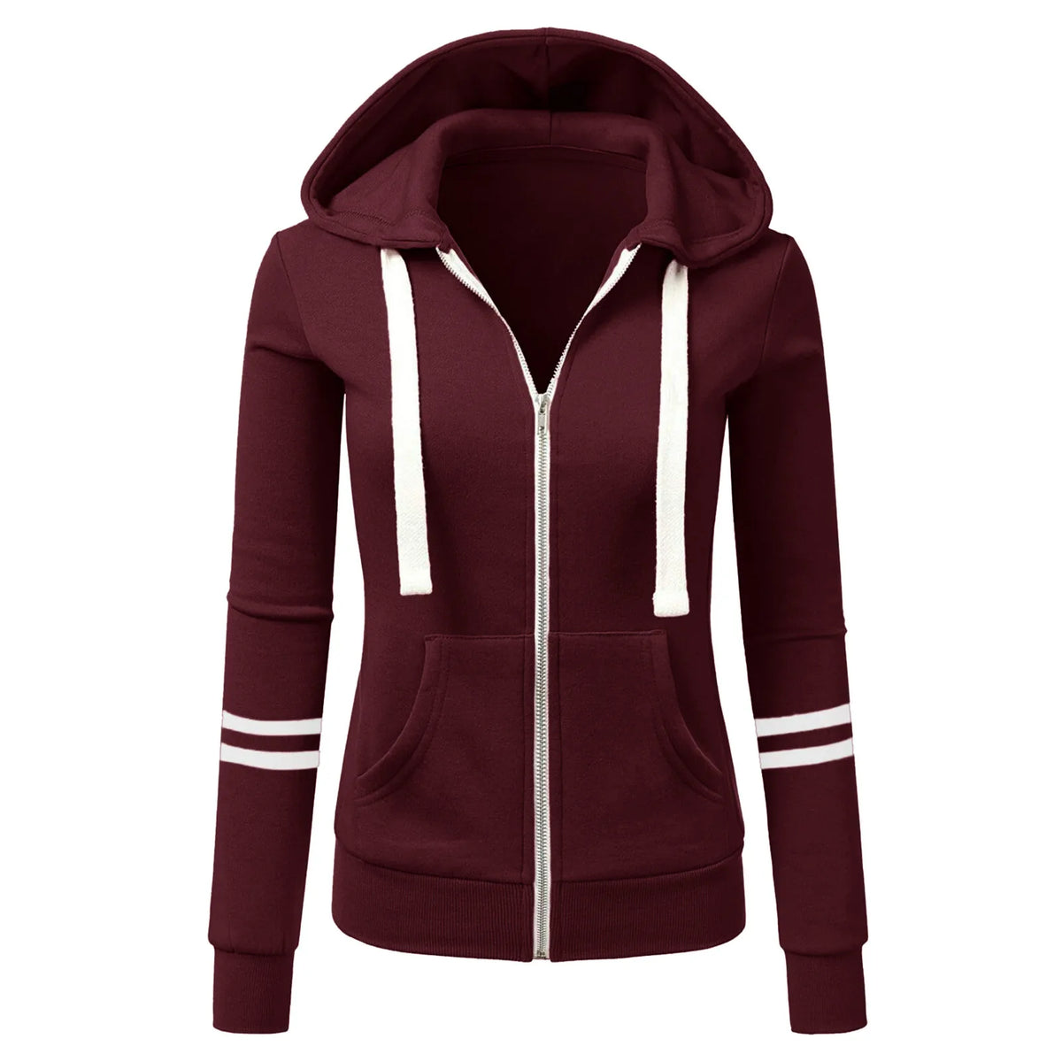 Women Autumn Long Sleeve Hoodies Cardigan Ladies Zip-up Hooded Sweatshirts Jacket Casual Slim Fashion Ladies Hoodies Femme