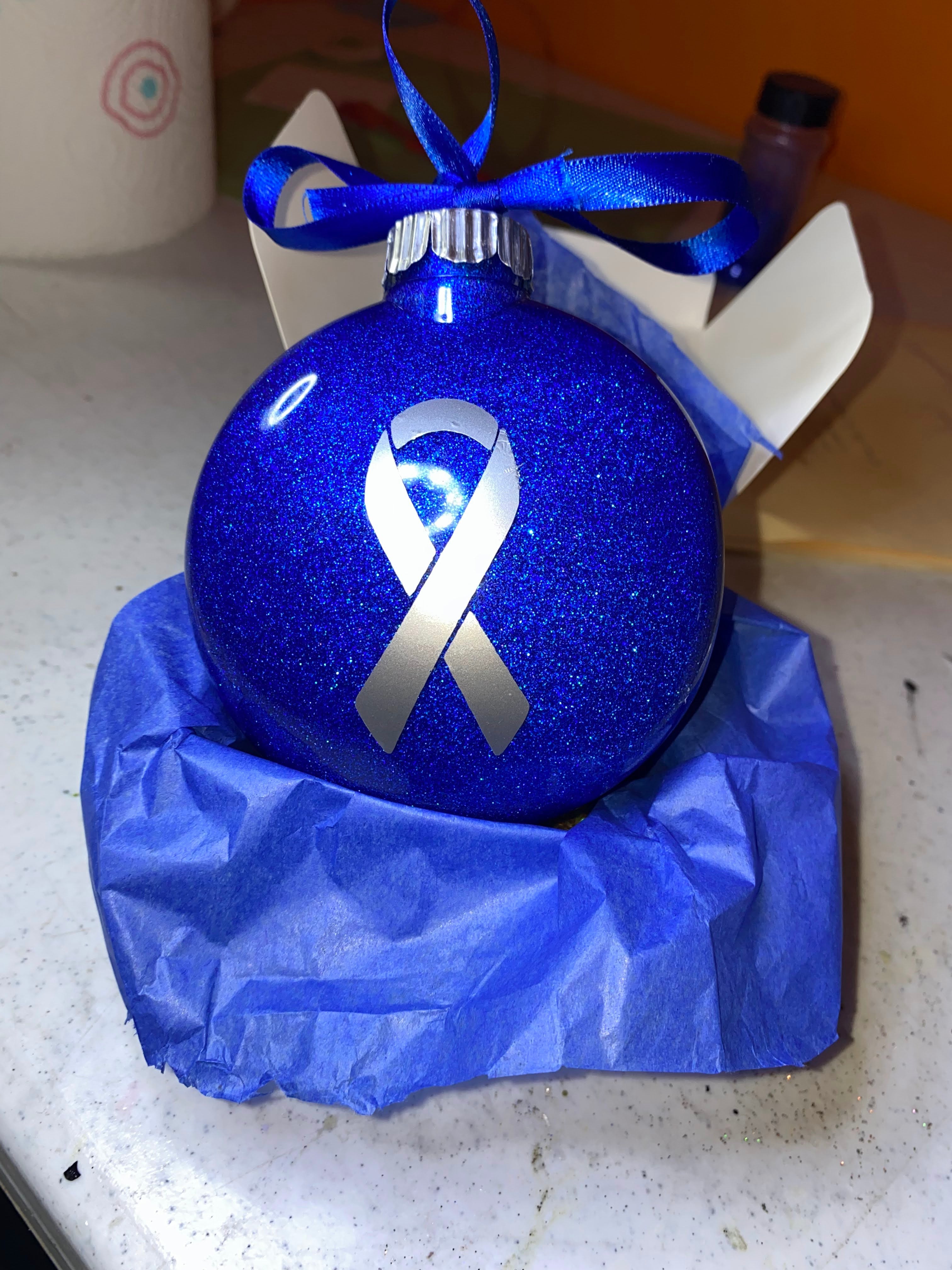 Custom Glitter Ornament