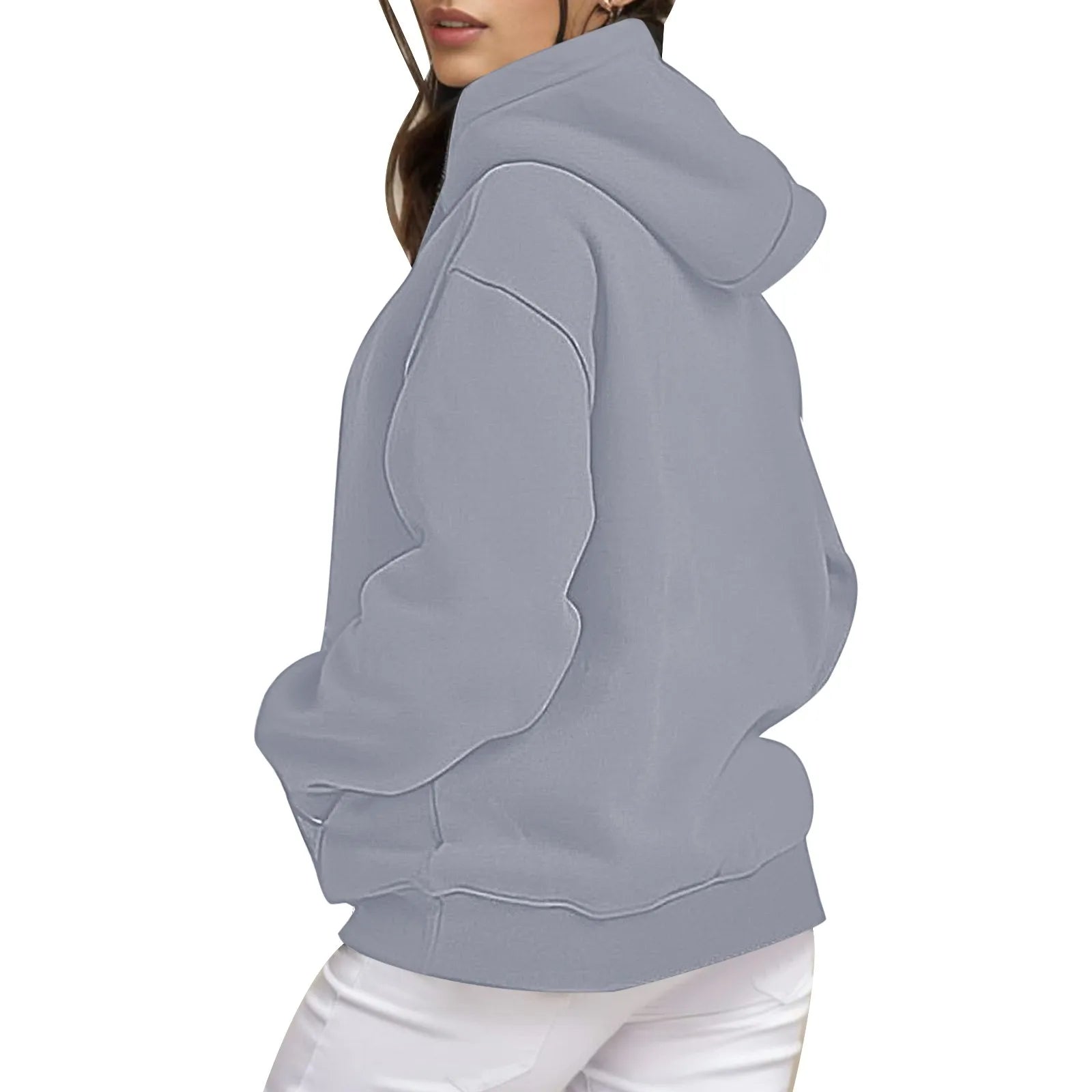 Women’S Long Sleeve Hoodies Sweatshirts Fleece Hoodies Shirts Loose Fashion Casual Pullover Fall With Pocket Black Sweatshirt