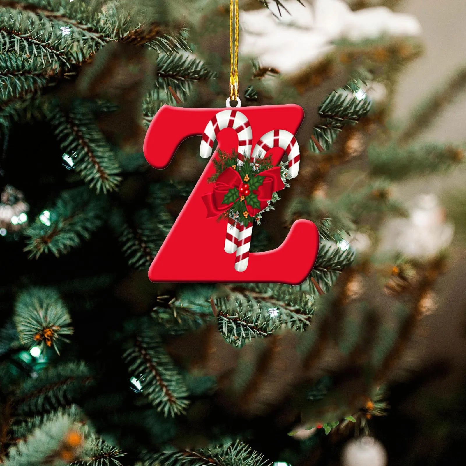 Christmas Room Decoration New Christmas Pendant Acrylic 26 Letter Pendant Hanging Christmas Tree Ornament DecoraçãO De Natal